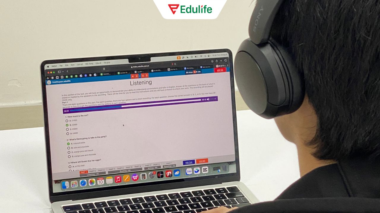 Bạn hãy luyện đề bấm giờ như thi thật để làm quen với áp lực thời gian 