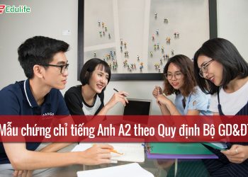 Mẫu chứng chỉ tiếng anh A2 chuẩn các trường ĐH update 2025
