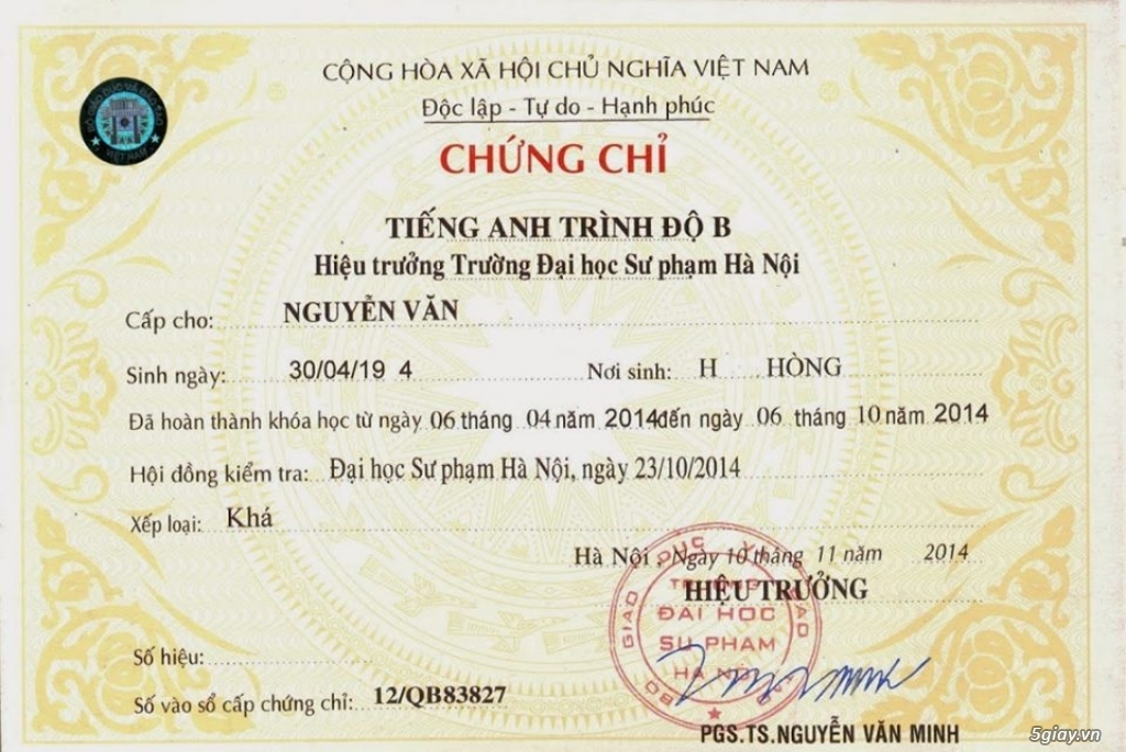 chứng chỉ tiếng anh b có giá trị không