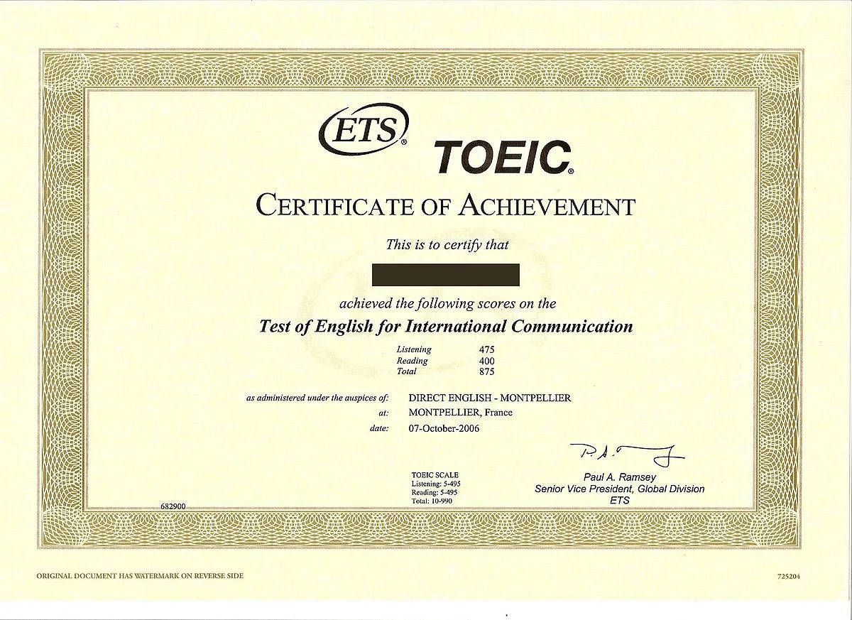 các bằng tiếng anh quốc tế