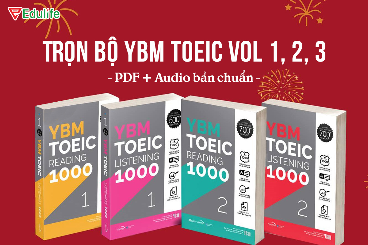 Trọn bộ YBM TOEIC vol 1, 2, 3 PDF + Audio bản chuẩn