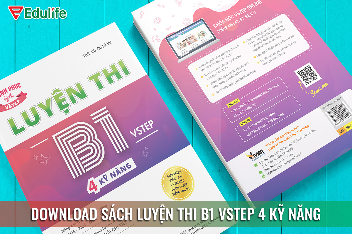 Download Trọn Bộ Sách Luyện Thi B1 Vstep 4 Kỹ Năng PDF