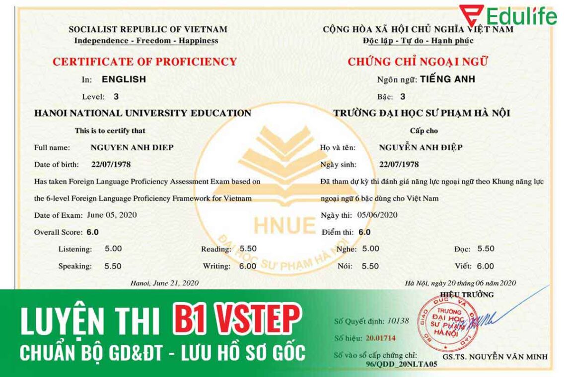 Chứng Chỉ Tiếng Anh B1 Và Bí Quyết Chinh Phục