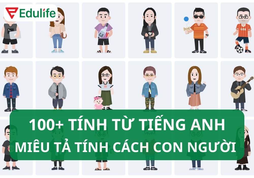 100 tính từ tiếng Anh thông dụng