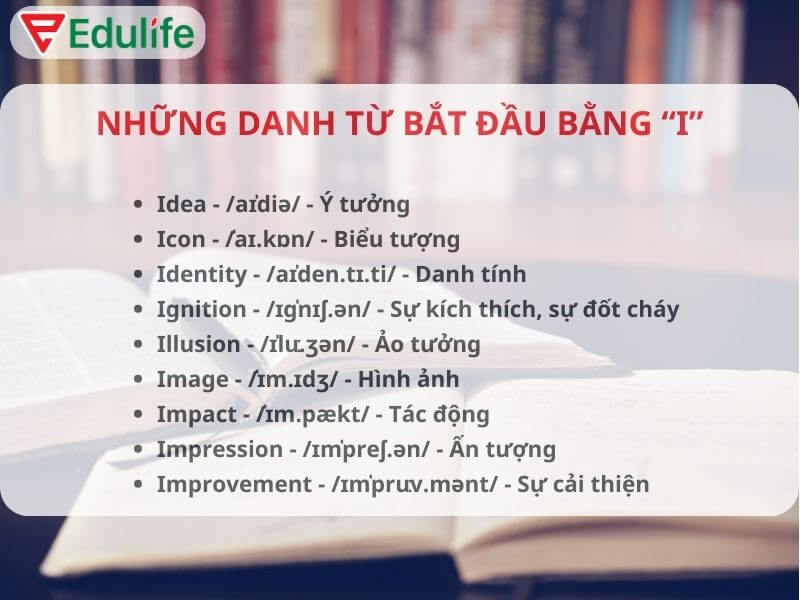 những từ tiếng Anh bắt đầu bằng chữ i