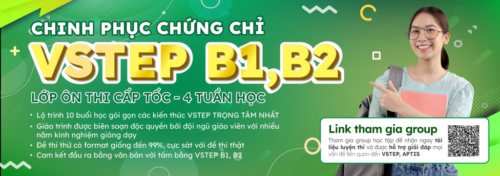 Luyện thi chứng chỉ Vstep B1 B2