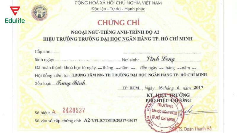 Thí sinh cần nắm rõ thời gian nhận chứng chỉ VSTEP tại ĐH Ngân Hàng