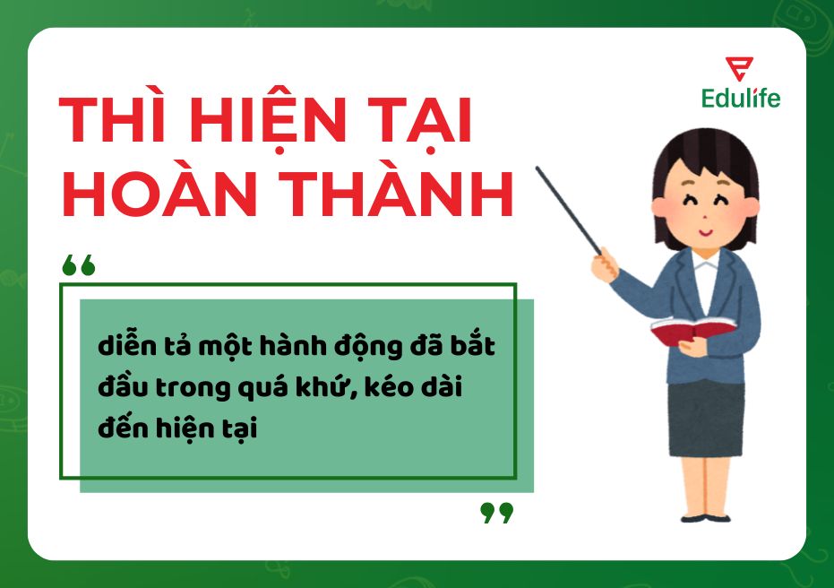 Định nghĩa thì hiện tại hoàn thành 