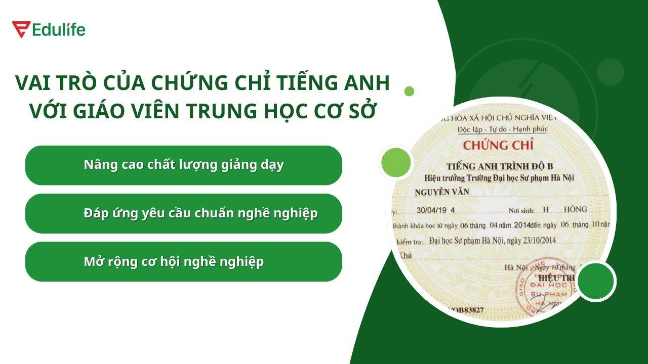 Chứng chỉ tiếng Anh mở ra nhiều cơ hội hấp dẫn cho giáo viên