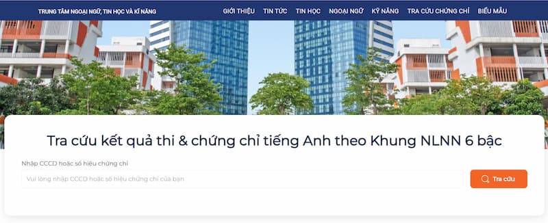 Trang web tra cứu điểm thi của trường Phenikaa