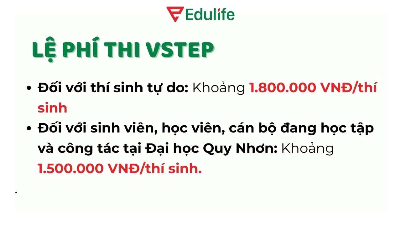 Cập nhật lệ phí thi VSTEP tại Đại học Quy Nhơn 2024