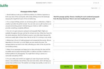 Tìm hiểu chi tiết về phần thi Aptis Reading Part 4