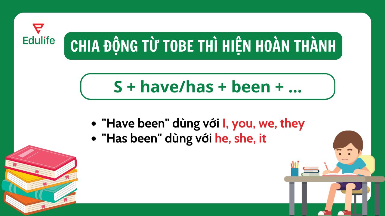 Chia động từ tobe ở thì hiện tại hoàn thành