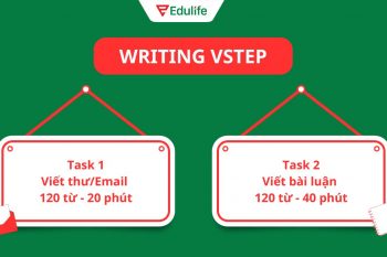 Đề thi Writing VSTEP​ gồm 2 yêu cầu chính