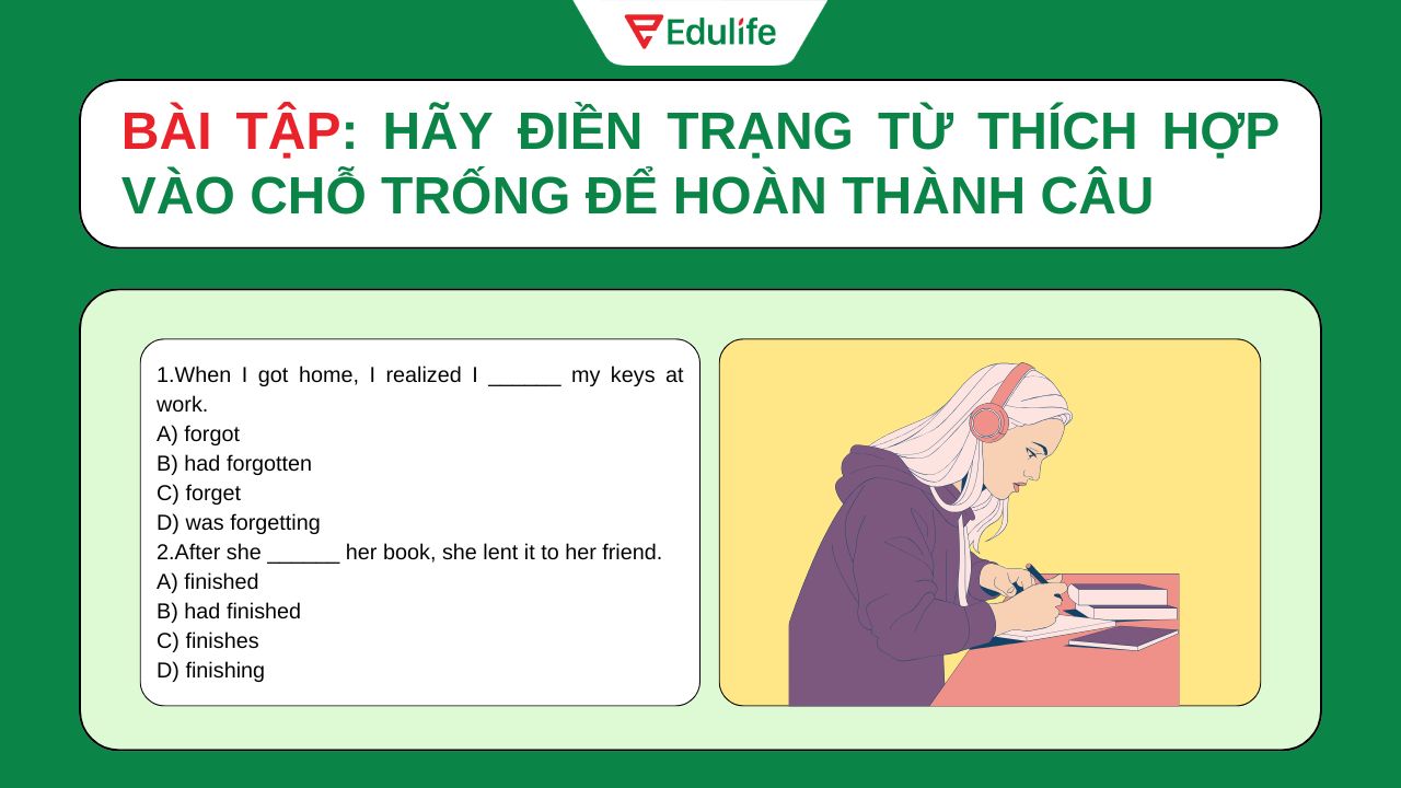 Bài tập chọn đáp án đúng