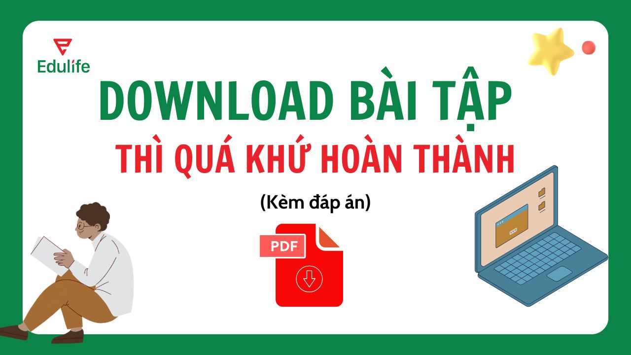 Download bài tập thì quá khứ hoàn thành có đáp án