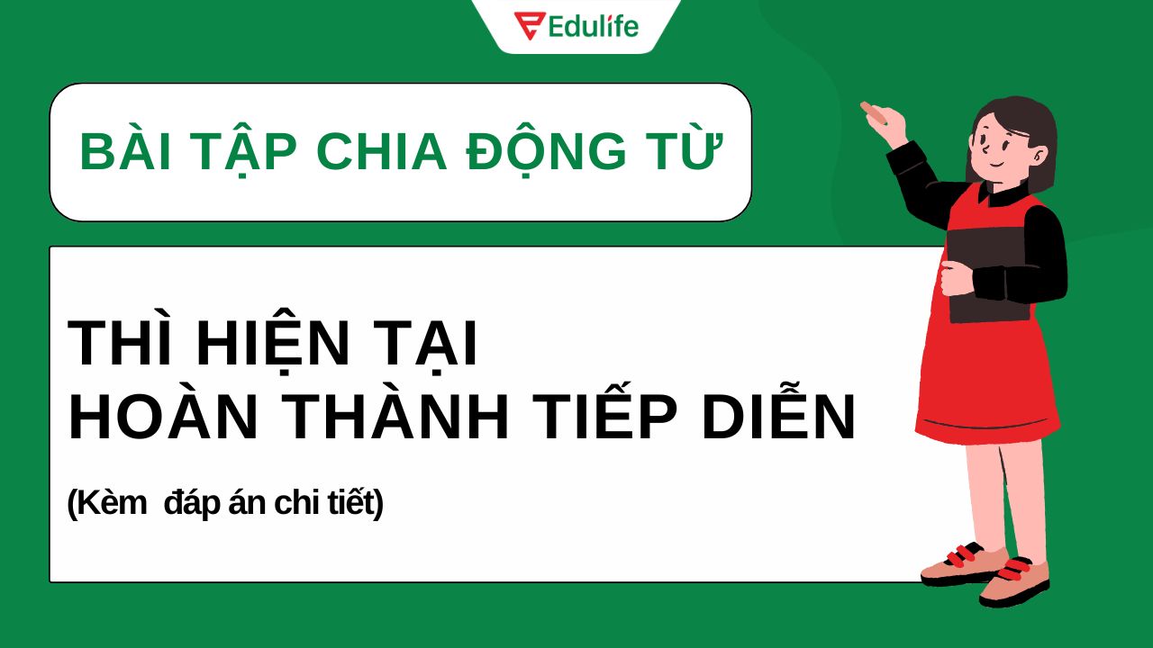 Tổng hợp bài tập chia động từ ở thì hiện tại hoàn thành tiếp diễn kèm đáp án