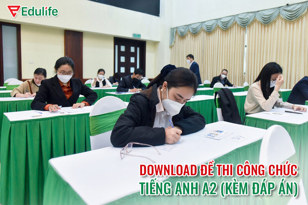 Tải mẫu đề thi tiếng Anh A2 công chức