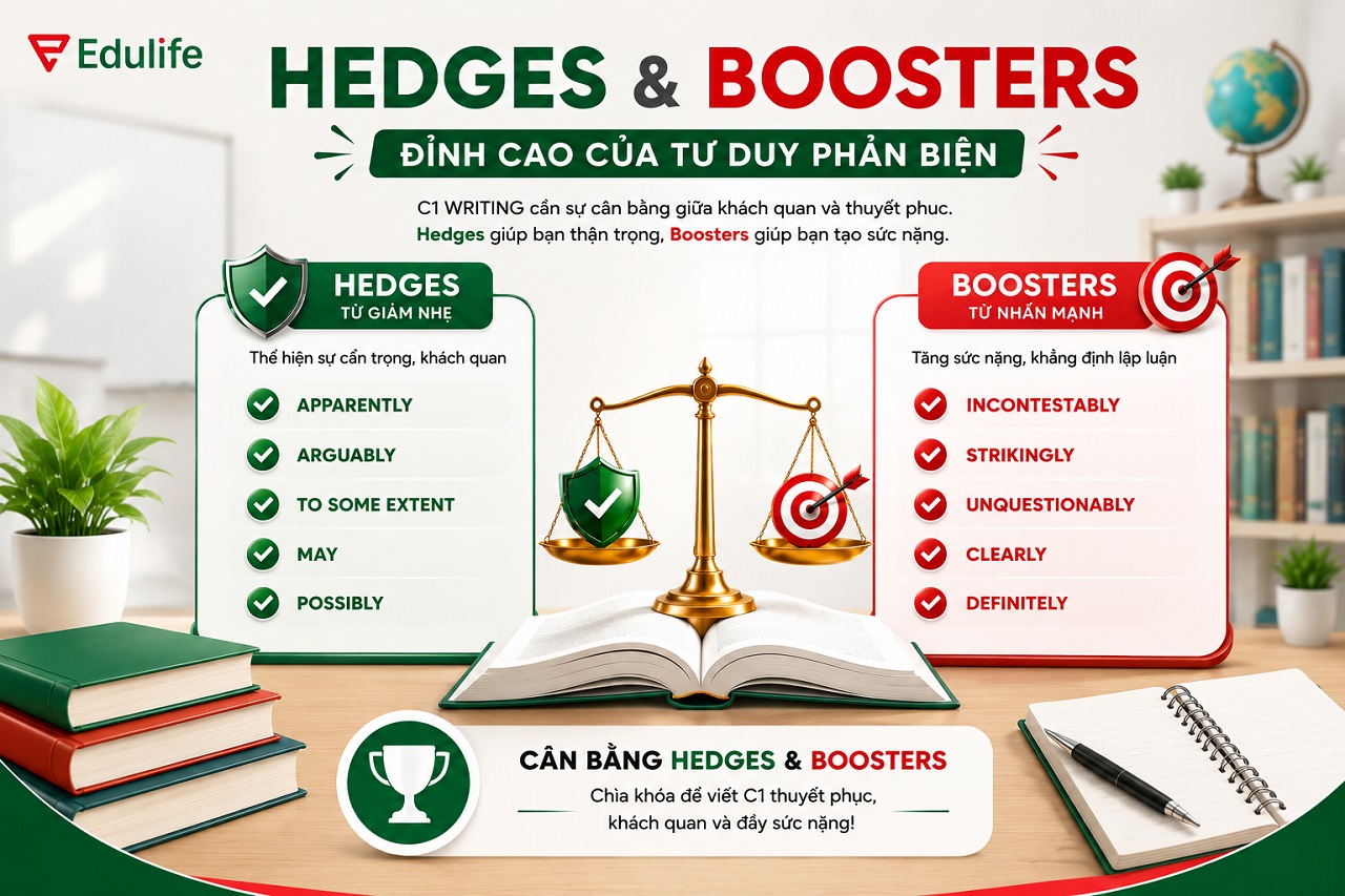 Giám khảo đánh giá cao những thí sinh biết dùng các từ có khả năng giảm nhẹ và nhấn mạnh