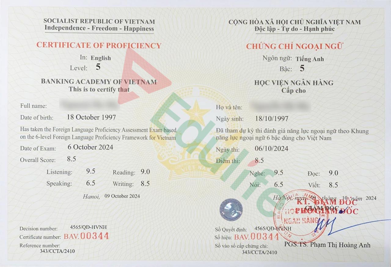Chứng chỉ VSTEP C1