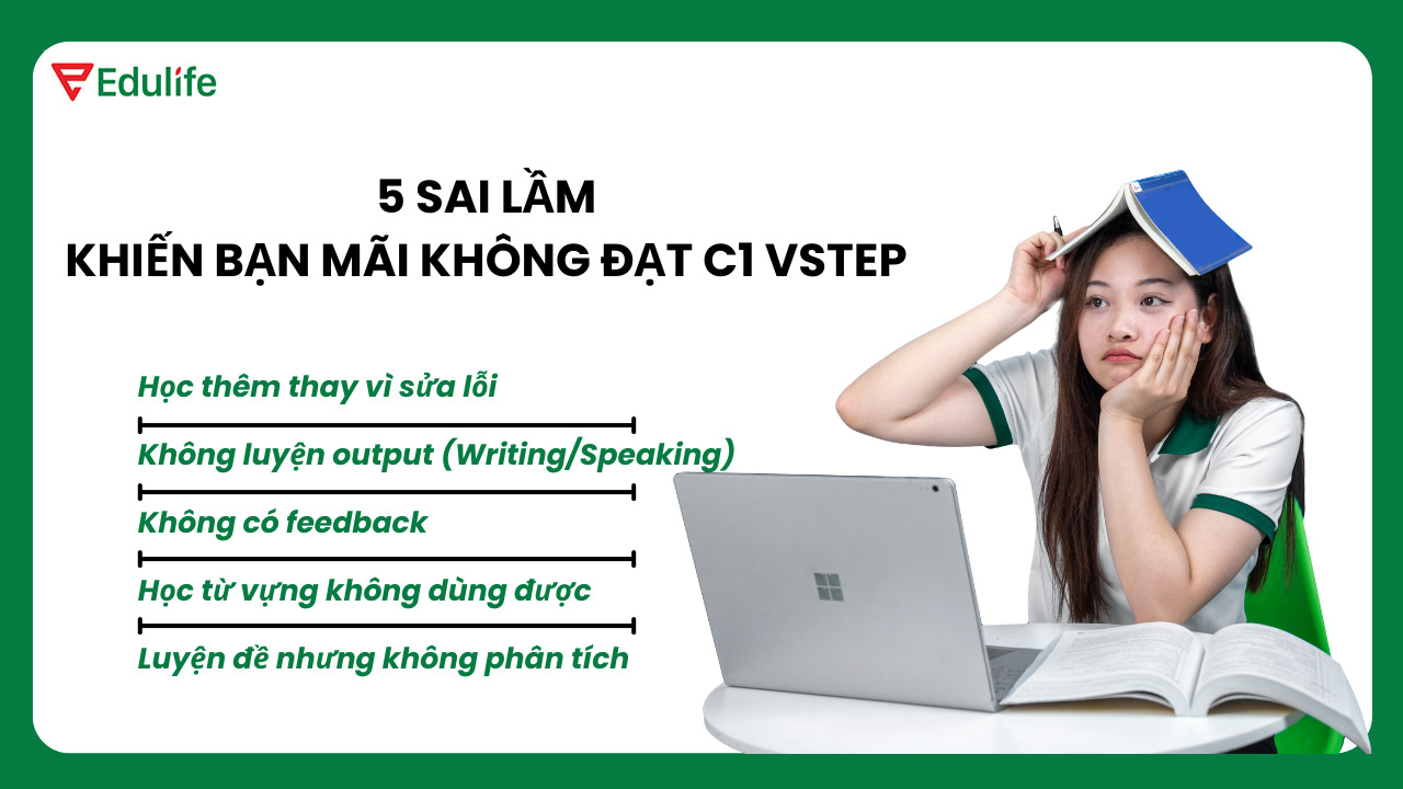 Những sai lầm khiến bạn mãi không đạt C1 VSTEP