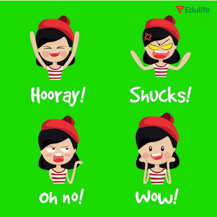 Mỗi ngữ cảnh sẽ sử dụng thán từ cảm xúc khác nhau