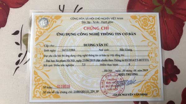 chứng chỉ tin học đại học sư phạm hà nội