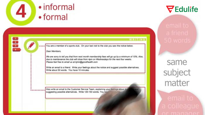 Bài thi viết Aptis có thang điểm từ 0 – 50