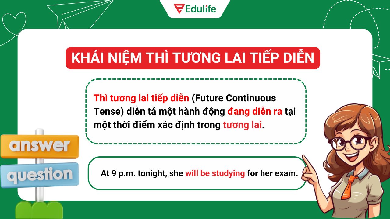 Khái niệm thì tương lai tiếp diễn