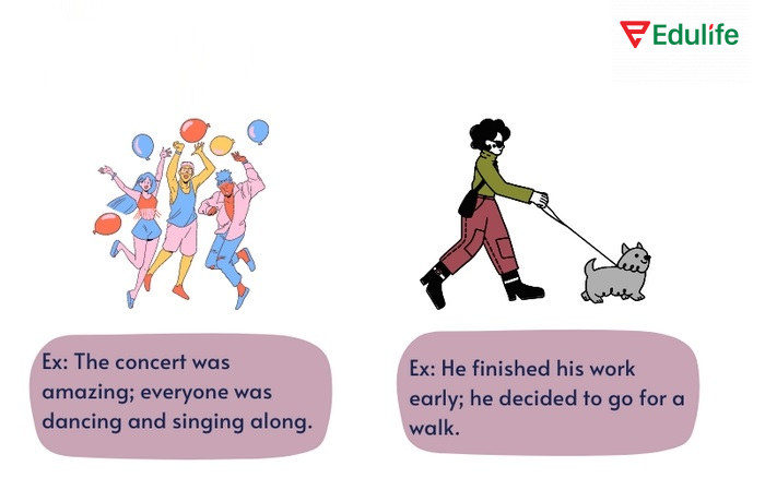 Ví dụ câu ghép liên kết bằng dấu chấm phẩy tạo kết nối mượt mà