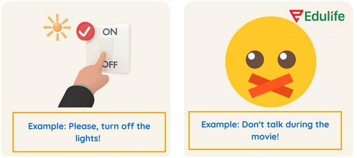 Với mối quan hệ gần gũi, câu mệnh lệnh có thể dùng để thể hiện lời mời nhẹ nhàng