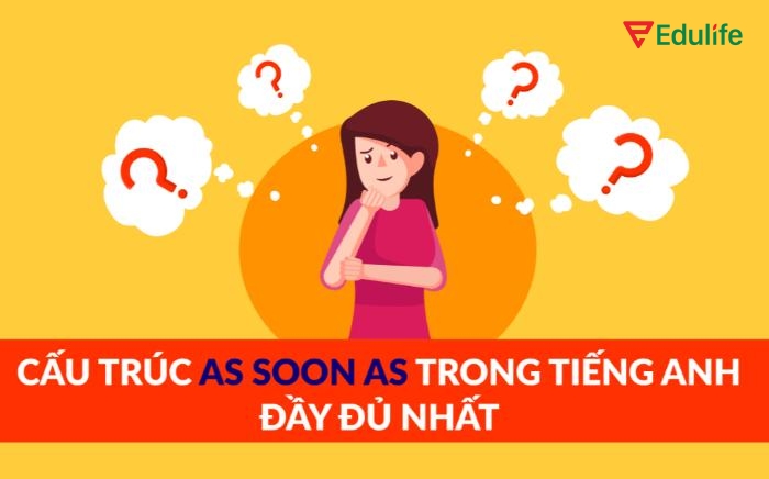 Cấu trúc as soon as