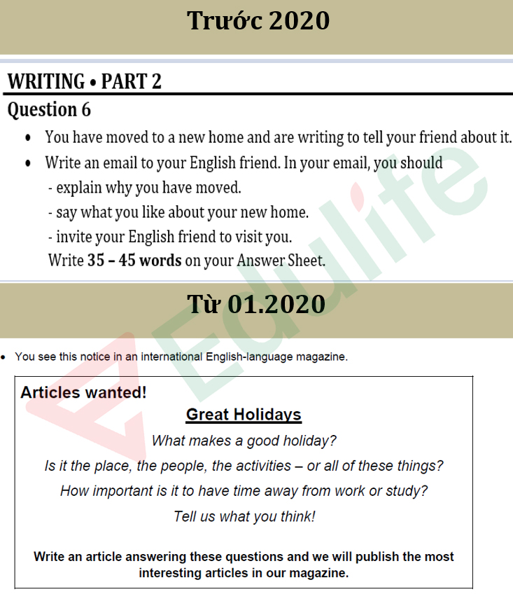 Cấu trúc đề thi B1 Cambridge