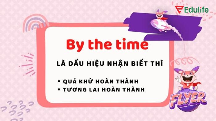 By the time là liên từ chỉ thời gian, mang nghĩa “trước khi” hoặc “vào lúc”