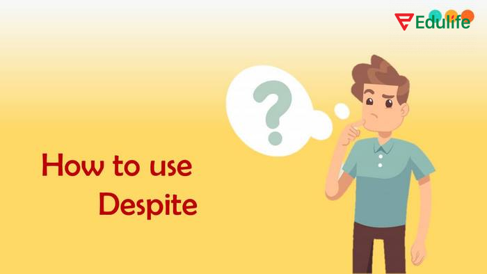 Cấu trúc Despite thường xuất hiện ở đầu/giữa câu tiếng Anh