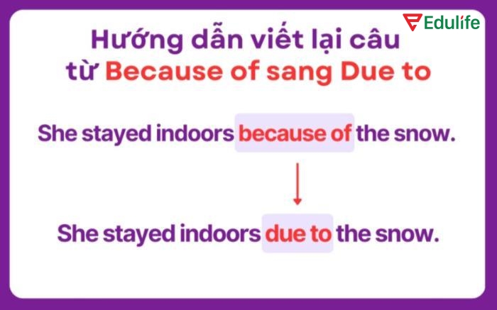 Thành thạo cách viết lại câu với “due to” giúp bạn linh hoạt hơn trong diễn đạt và nâng cao kỹ năng viết tiếng Anh