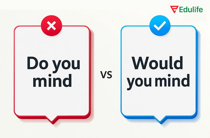 Tùy đối tượng, ngữ cảnh,... bạn hãy dùng “Do you mind…?” hoặc “Would you mind…? để yêu cầu theo cách lịch sự, tế nhị