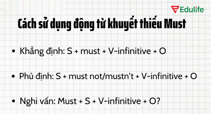Các dạng cấu trúc must phổ biến