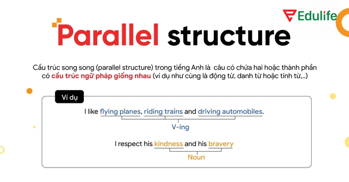 Nhiều người dùng mắc lỗi không đồng nhất về loại từ khi dùng cấu trúc song song