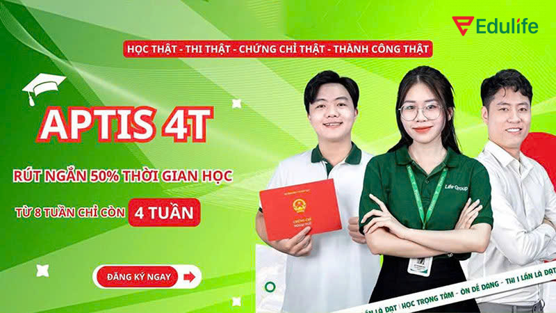 Khóa học Aptis 4T tại Edulife