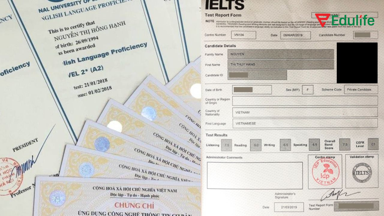 Các chứng chỉ tiếng Anh (trong nước và quốc tế) được công nhận tại HUTECH