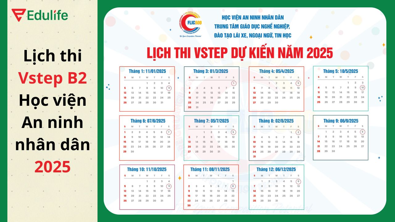 Lịch thi chứng chỉ B2 Học viện An ninh mới nhất 2025