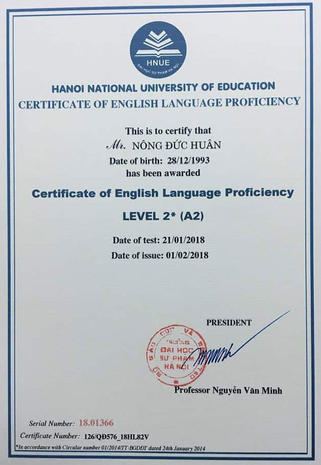 đại học hà nội thi b1