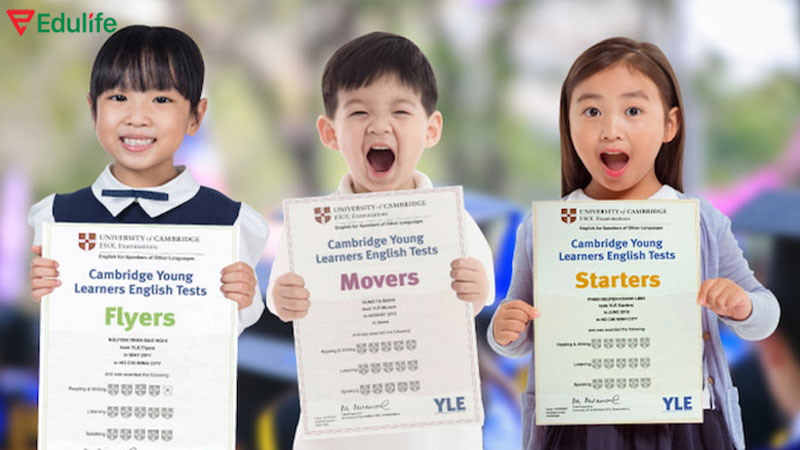 Cambridge còn có dòng chứng chỉ tiếng Anh cho trẻ em khá hay
