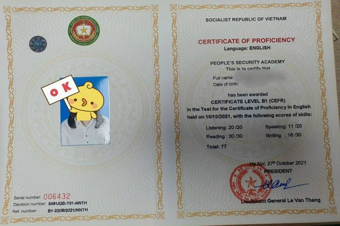 Chứng chỉ tiếng Anh B1 CEFR có thời hạn lâu dài hay 2 năm tùy quy định từng đơn vị