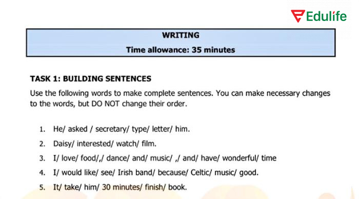 Đề thi VSTEP A2 Đại học Ngân hàng gồm 4 phần với kiến thức cơ bản