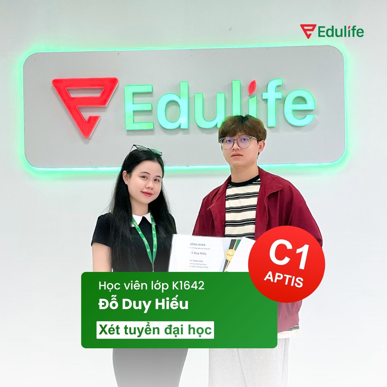Học viên Đỗ Duy Hiếu C1 APTIS