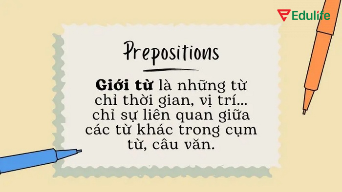 Định nghĩa giới từ