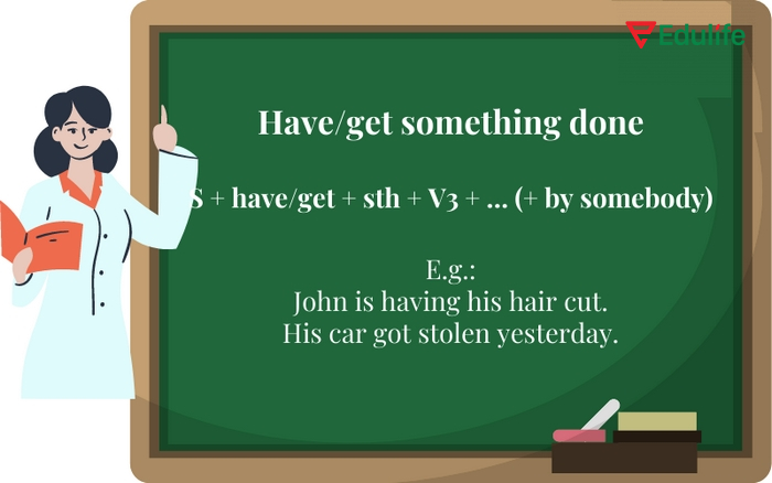 Cấu trúc Get something done có cùng ý nghĩa, chức năng với cấu trúc Have something done