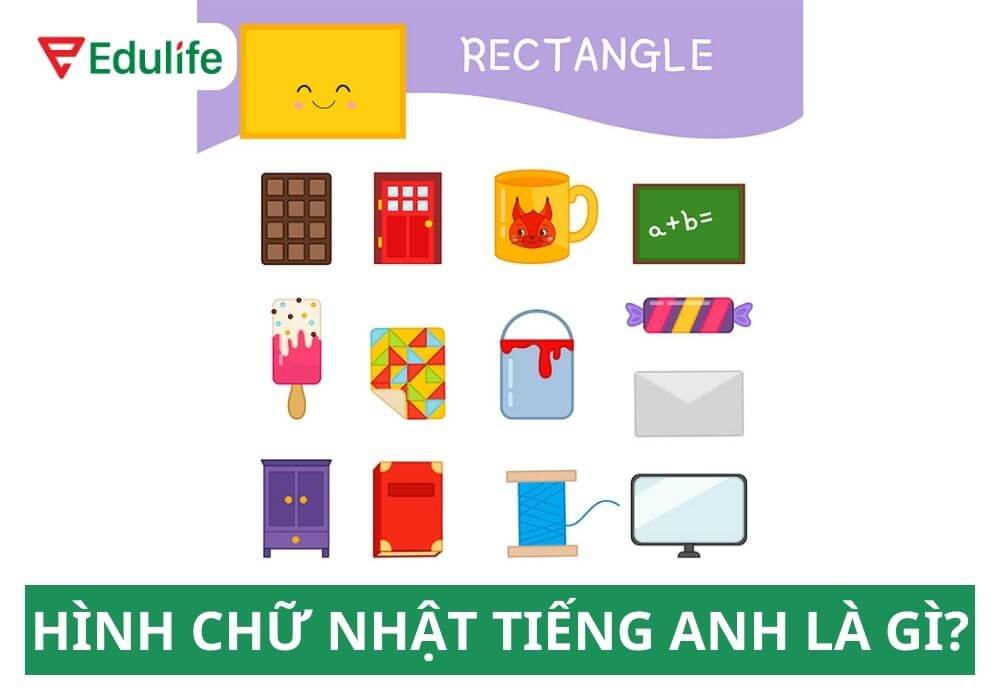 Hình chữ nhật tiếng Anh là gì?